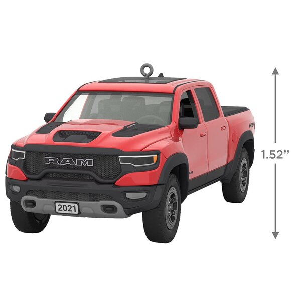 New! 2021 Dodge Ram 1500 Pickup Truck Hallmark Keepsake Christmas Ornament Metal - Picture 3 of 5